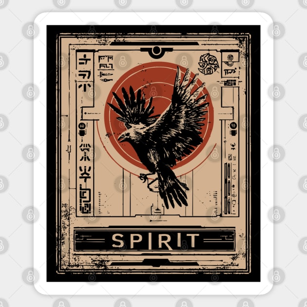 SPIRIT – Abstract Soul and Space Poster Sticker by TuncGK